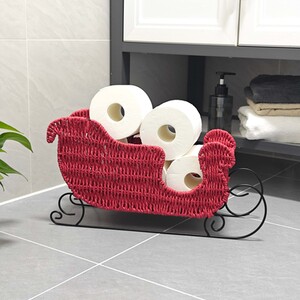 Christmas Sleigh Toilet Roll Holder