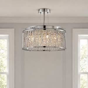 Kriss Kross 3 Light Pendant to Semi-Flush