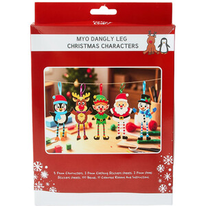 Make Your Own Dangly Leg Christmas Characters