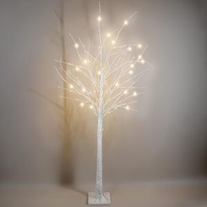 Globrite Birch Tree with Warm White Twig Lights for Indoor & Outdoor Décor