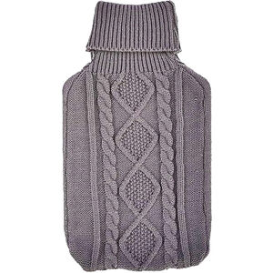 K Collection Cable Knit 2L Hot Water Bottle And Cover