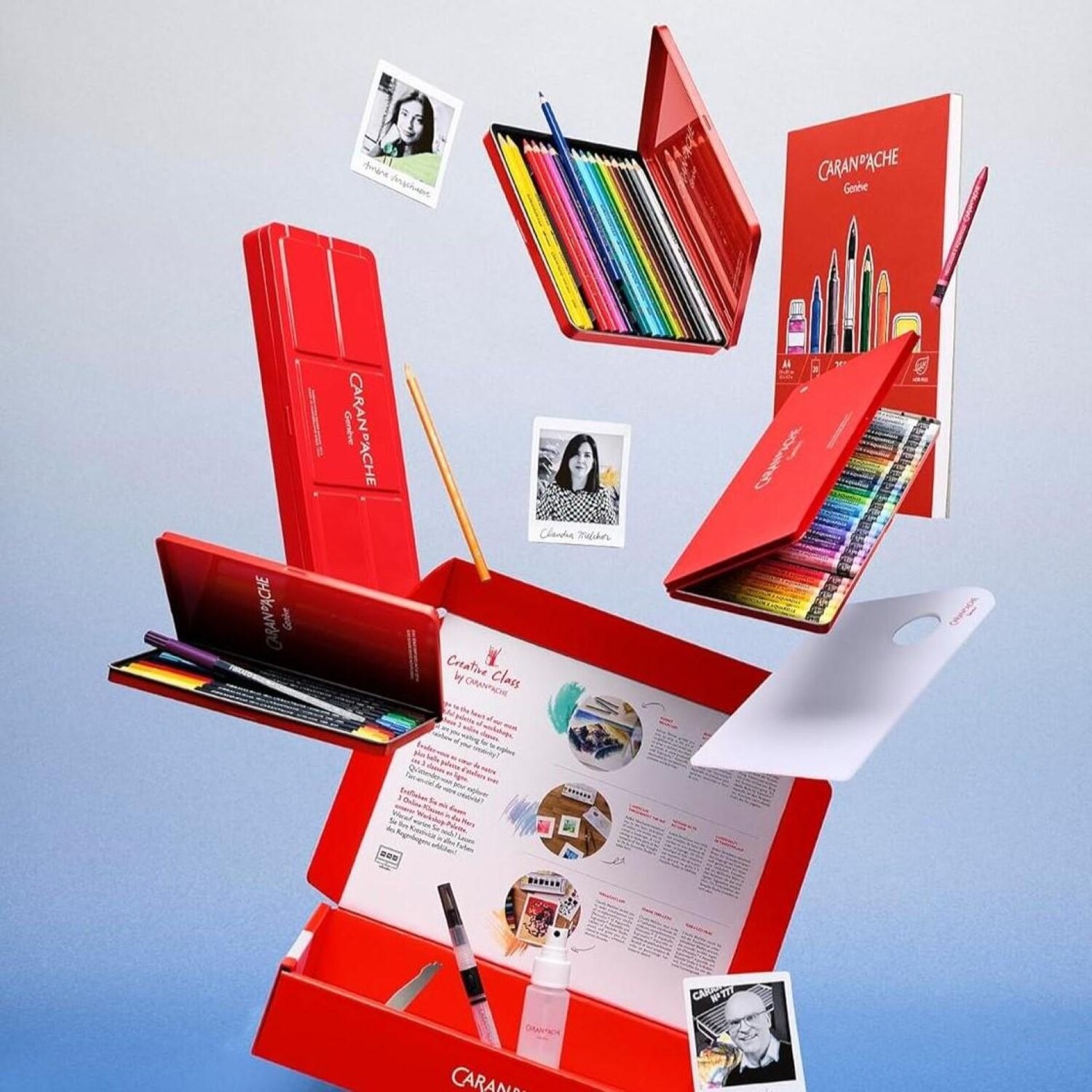 Caran D'ache Creative Box - Multi-Medium Art Set - Assorted Colours