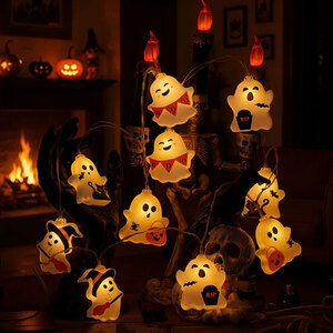 Cute Halloween Ghost LED String Lights