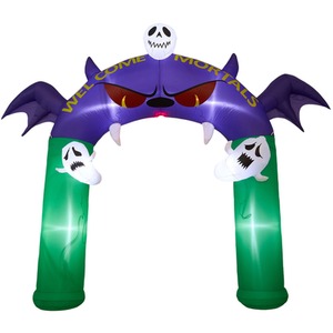 Lifeideas 8.2FT Halloween Light Up Inflatable Devil Arch