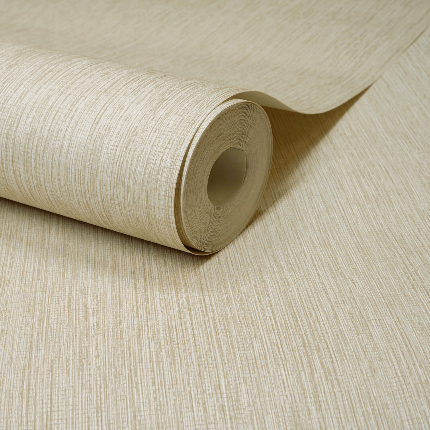 Grandeco Cream Boutique Rays Grasscloth Effect Pvc-Free Eco Wallpaper, - Image 2