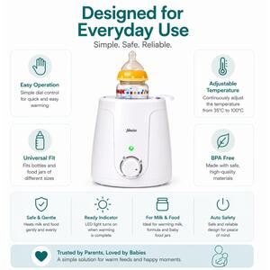 Bottle warmer white