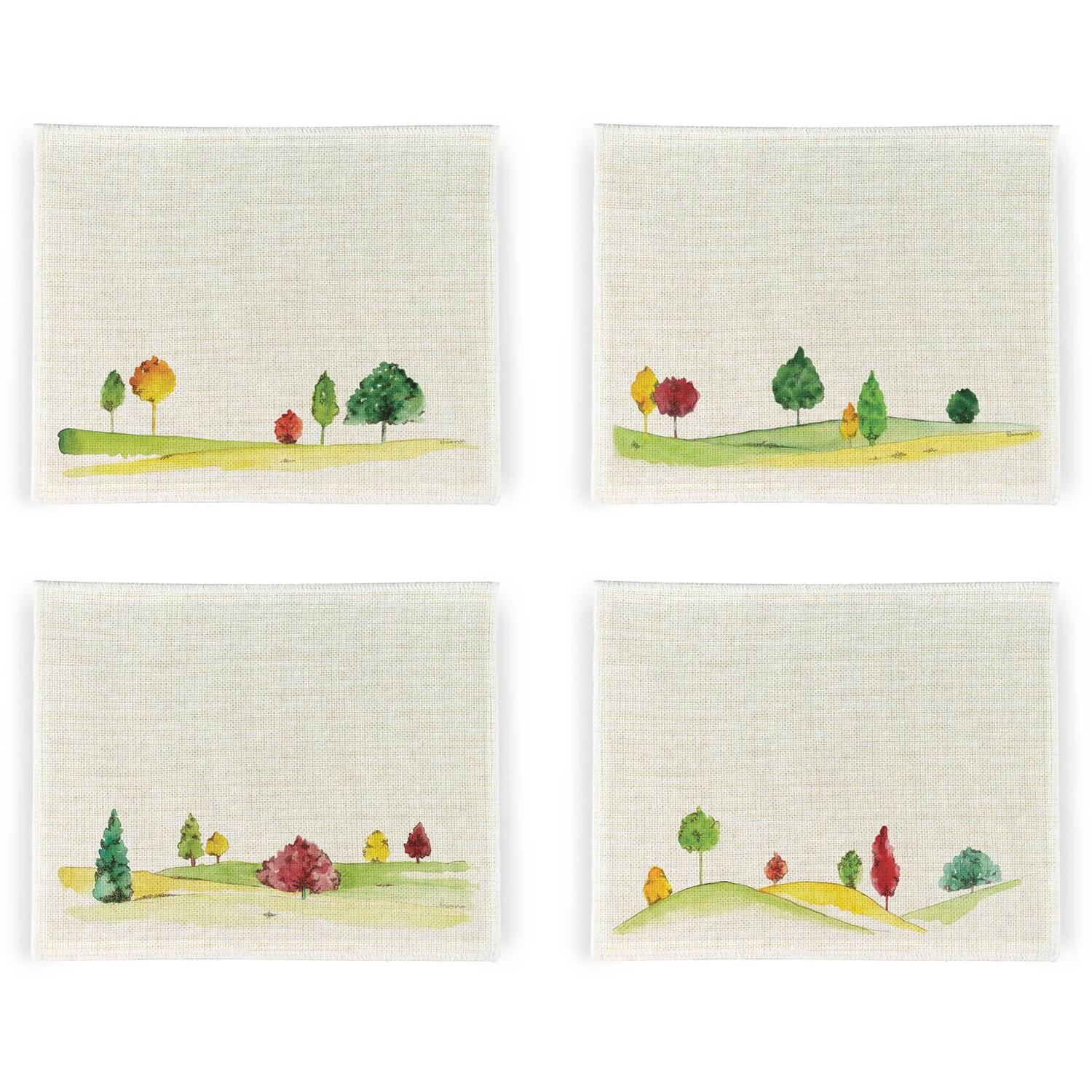 Image of English Landscapes Linen Placemats - Set&hellip;