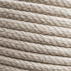 Cotton Rope, Natural Woven Cotton Thread - 100 m / 328 ft of 6 mm Thick Soft for DIY Crafts