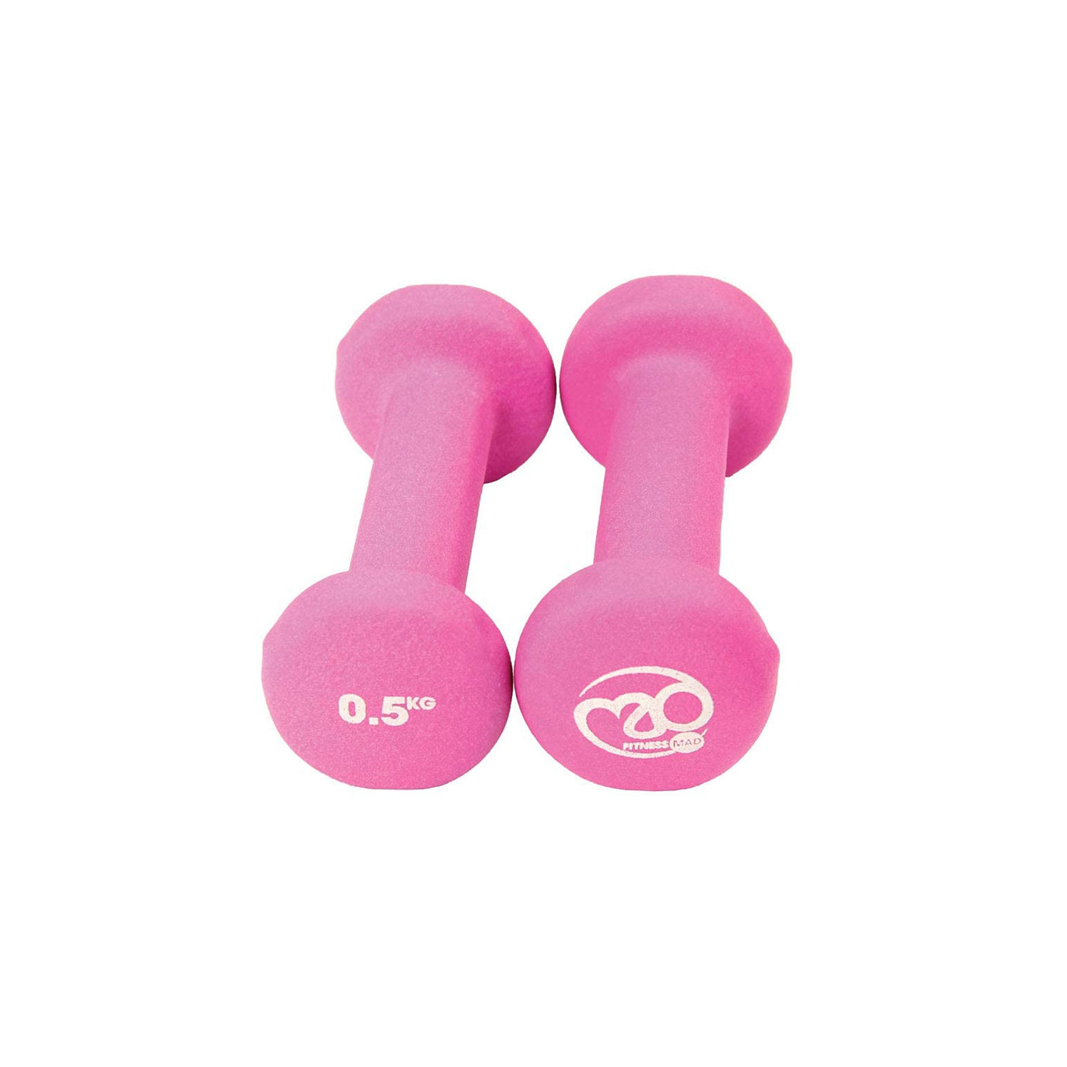 Fitness Mad (0.5Kg, Pink) Neoprene Dumbell Set (Pack Of 2) - Image 2