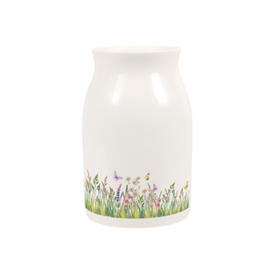 Highland Cow & Calf Small Porcelain Vase