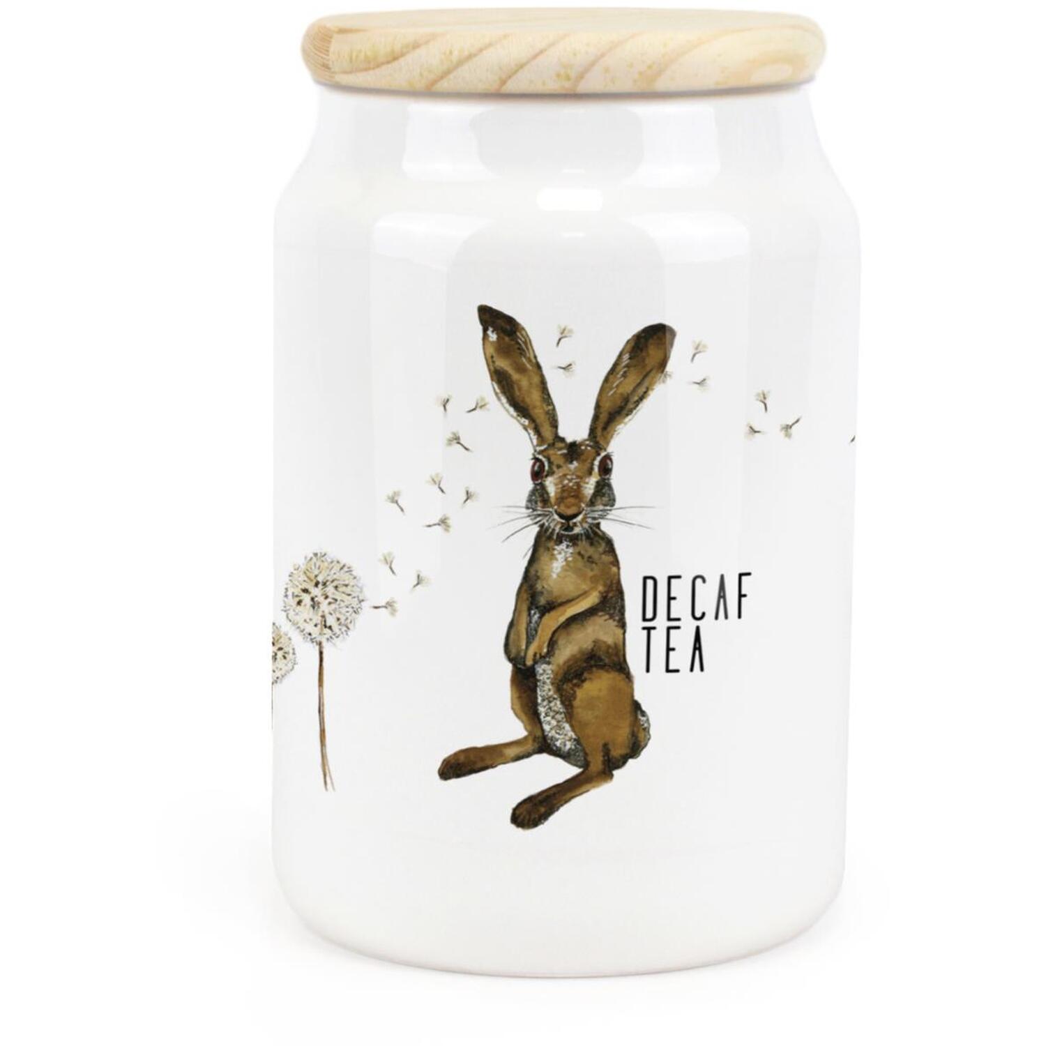 B&Q - Purely HomeHares & DandelionsDecaf Tea CanisterKitchen Storage Jar - Image 2
