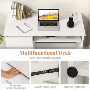 106 CM Modern Office Computer Desk with Type-C And USB Ports