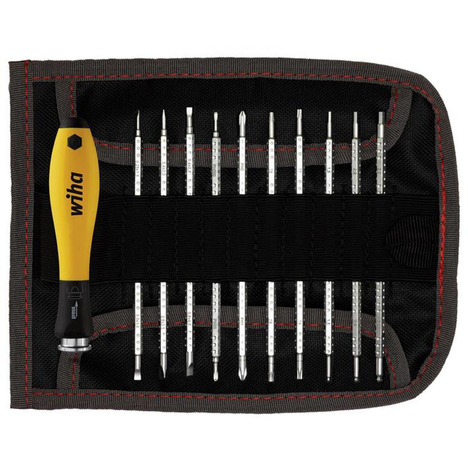 Wiha System 4 Softfinish Esd Interchangeable Screwdriver Set, 12 Piece - Yellow - Image 6