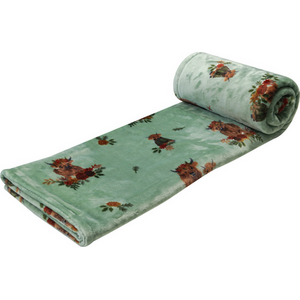 Lola Highland Cow Electric Heated Throw