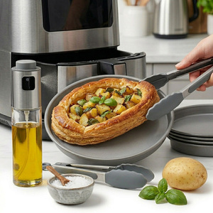 4 x 10.5cm Round Mini Non-Stick Low Carbon Steel Air Fryer Dish