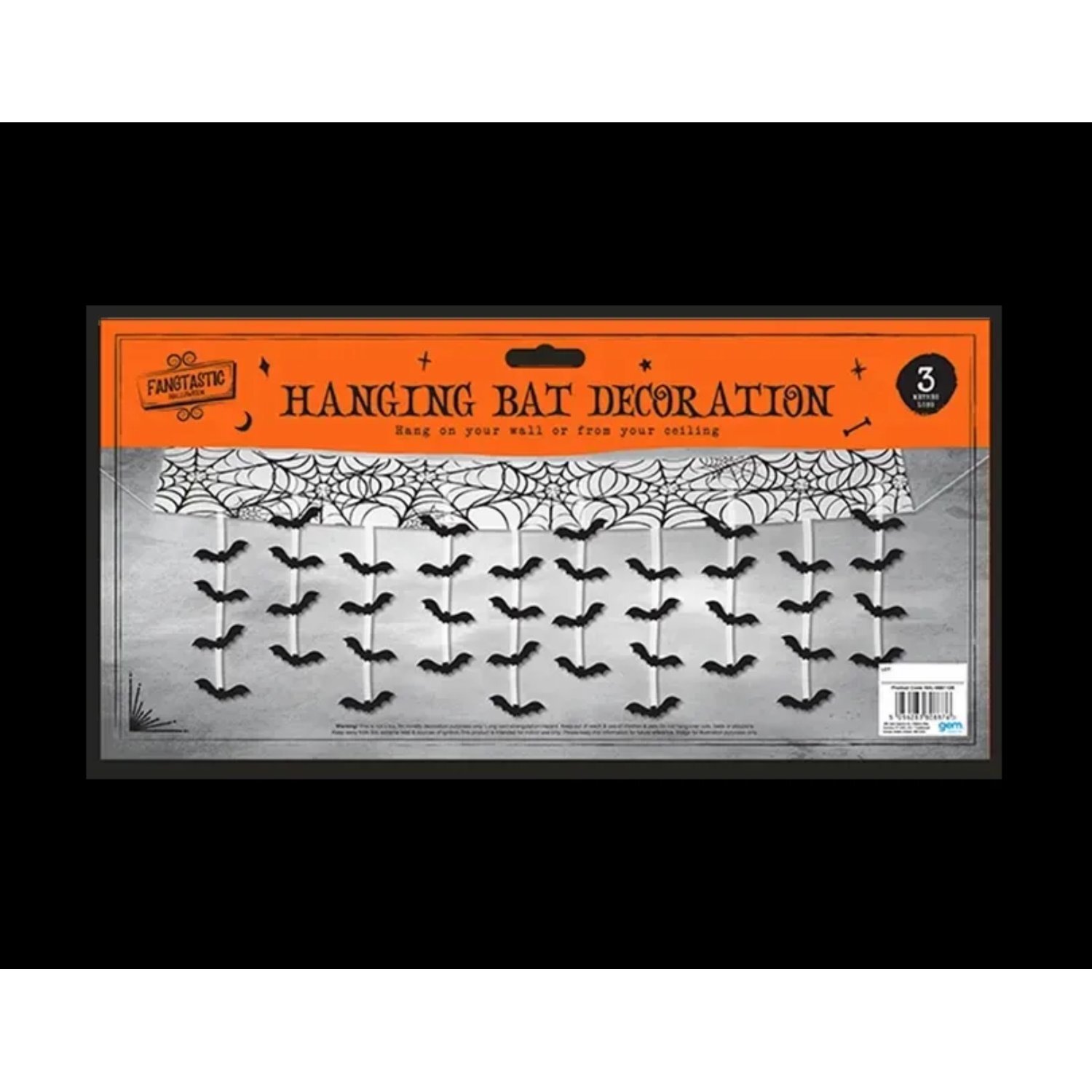 Kdmd Unisex Black Hanging Bat Decoration Pack Of 5 - Image 2