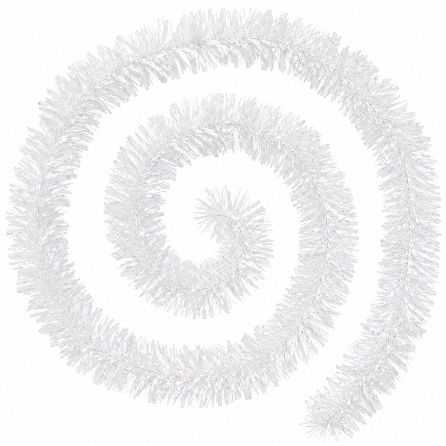 B&Q -  2M White Chunky Tinsel GarlandChunky Christmas Tinsel GarlandTreeMantelpiece And Party DecorationFestive Home Décor - Image 3