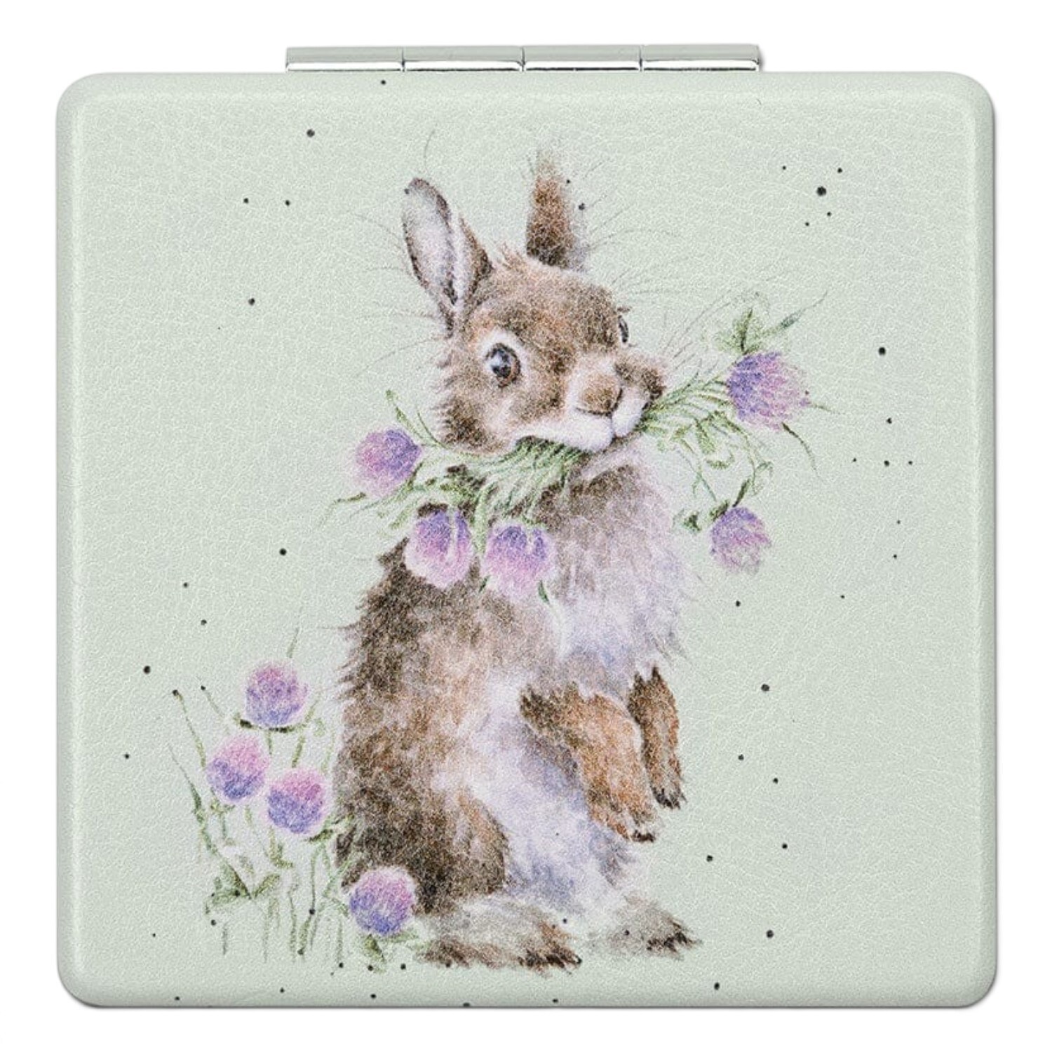 Wrendale Designs - 'Head Clover Heels' Rabbit Compact Mirror - Image 4