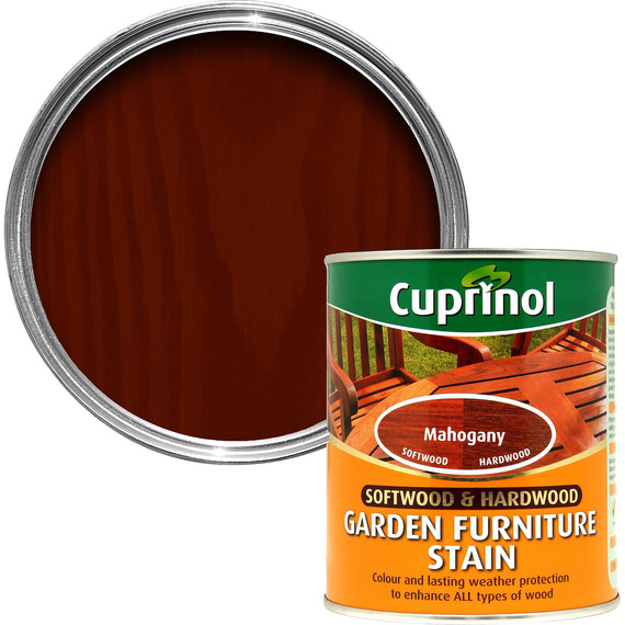Cuprinol Garden Furniture Stain Satin Mahogany 750ml.