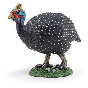 PAPO Farmyard Friends 51191 Guinea Fowl Toy Figure - Multi-colour