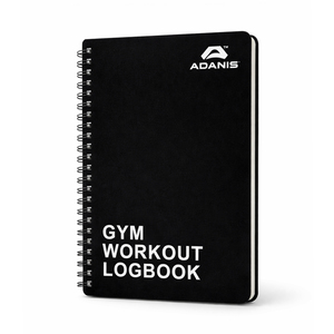 Adanis Workout Notepad Black Gym Training Log Book