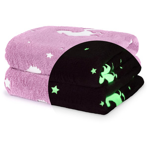 Unicorn Glow in the Dark Blanket
