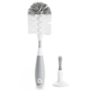2-in-1 Bottle & Nipple Brush with Suction Base