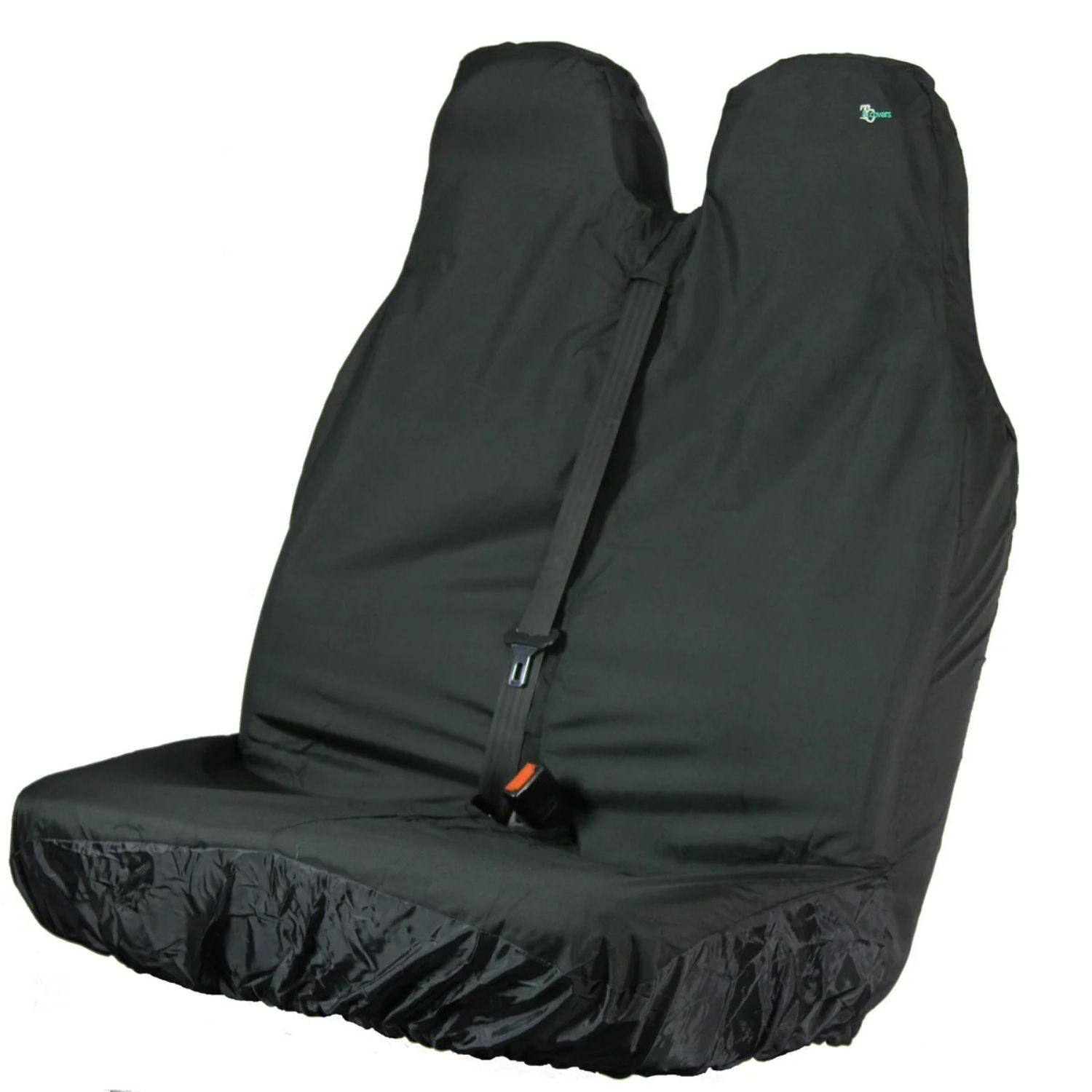 Universal Front Black Double Seat Cover - VW T5.1 Transporter 2010 - 2015 - Image 8