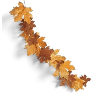 Velvet Leaf Garland Autumnal Decoration