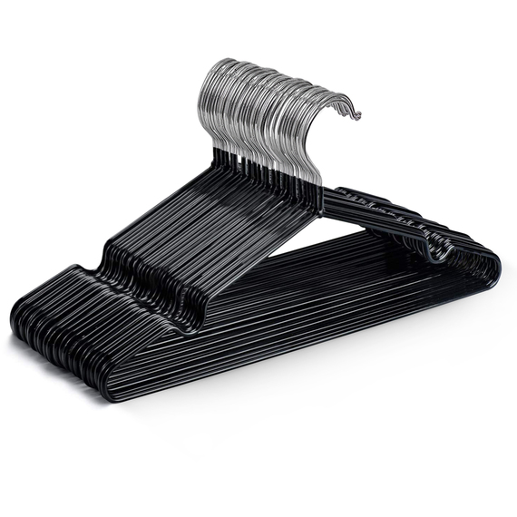 Keplin 20 Pack Premium Rubber Coated Metal Hangers C