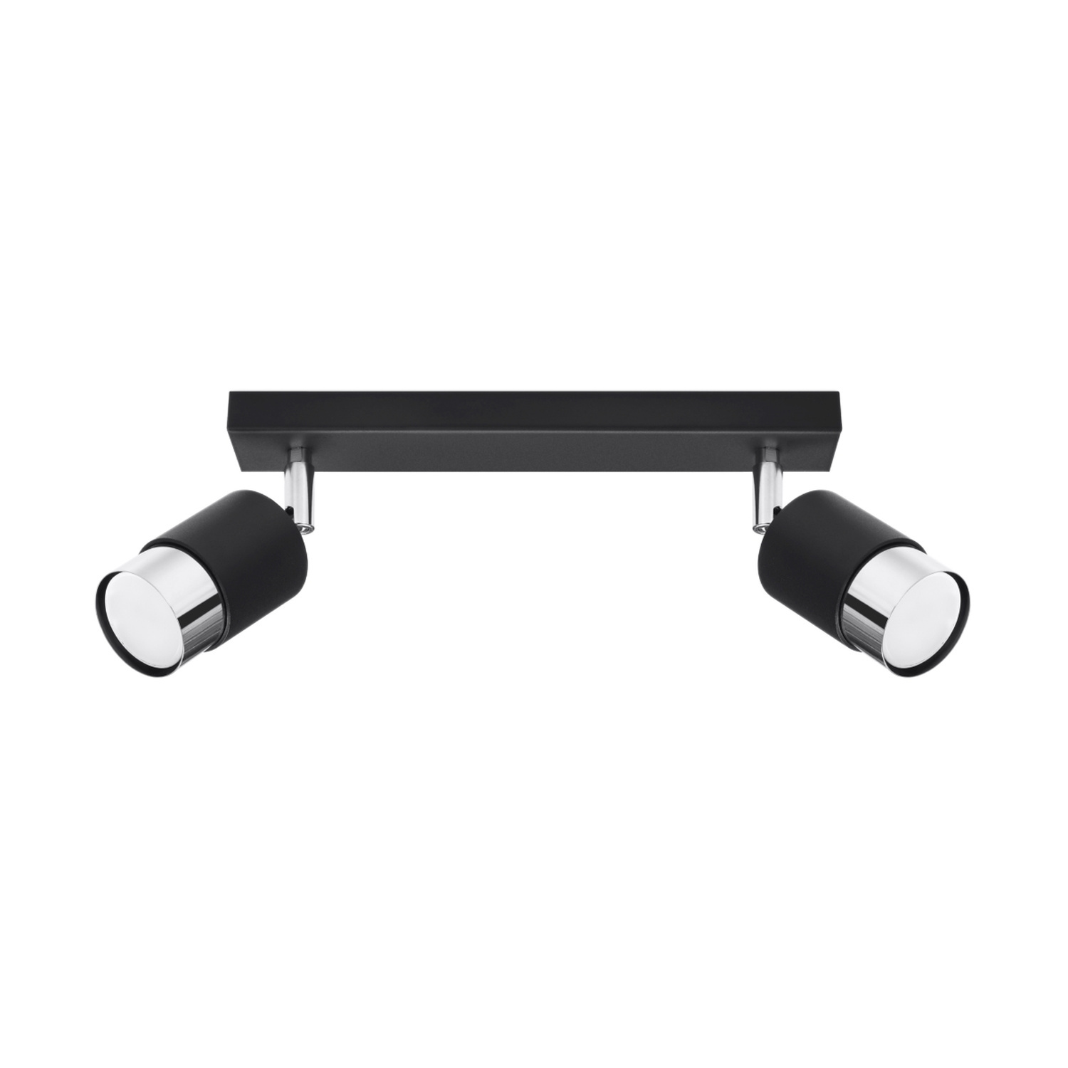 Sollux Lighting Ceiling Lamp Nero 2 Black/Golden - Black/Chrome
