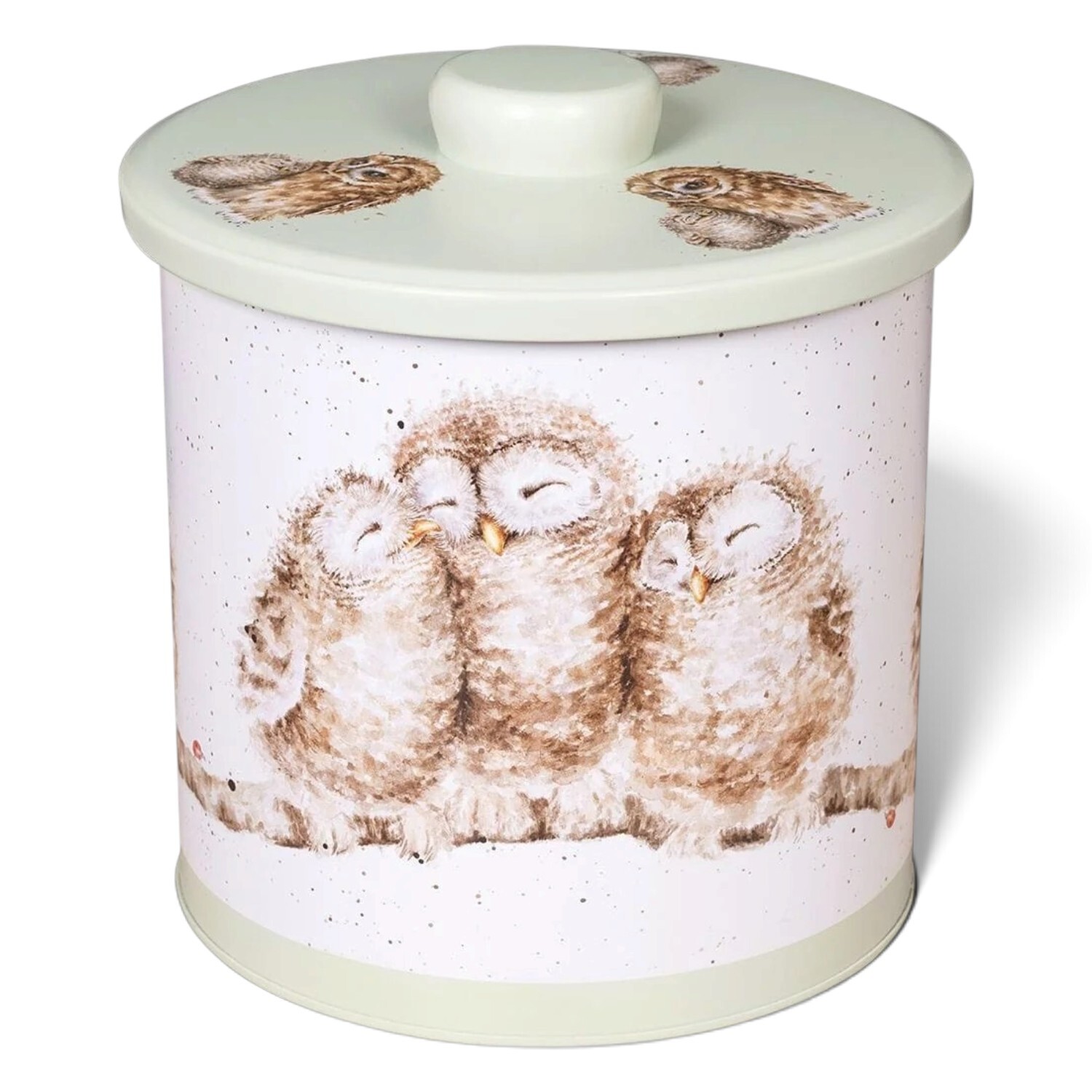 Wrendale Designs Owl Design Green Biscuit Barrel Kitchen and Home Accessories - Image 5