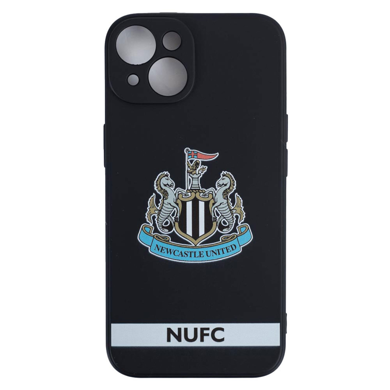 Newcastle United Fc Crest Phone Case B - Black/White/Blue