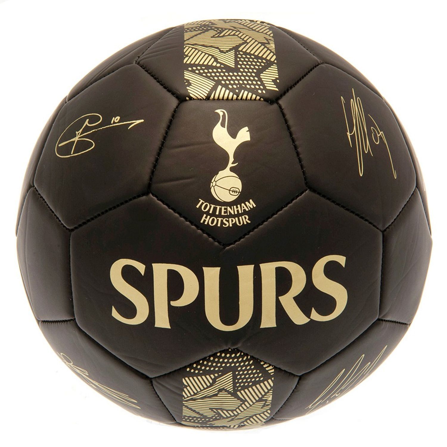 Tottenham Hotspur Fc Signature Football B - Matt Black/Gold