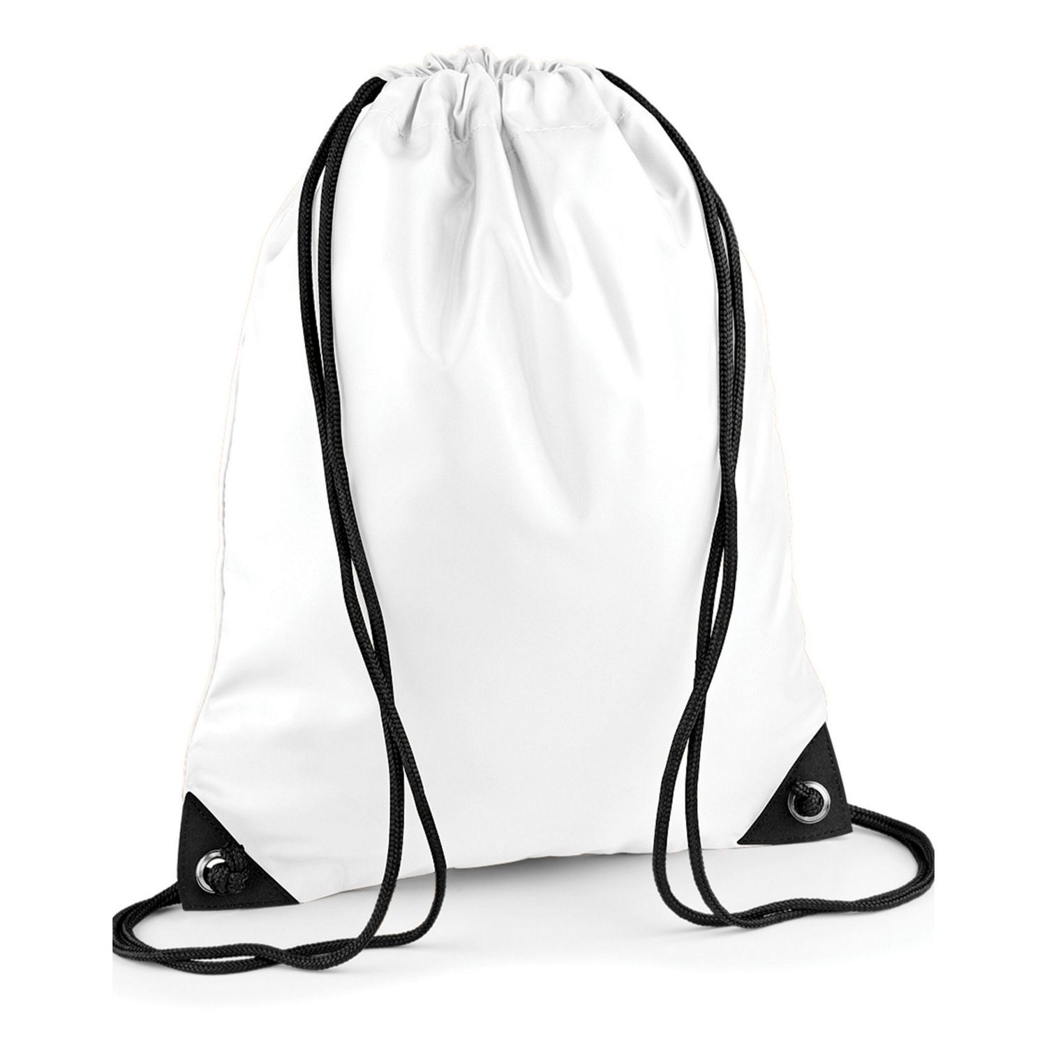 Bagbase (One Size, White) Premium Drawstring Bag - Image 2