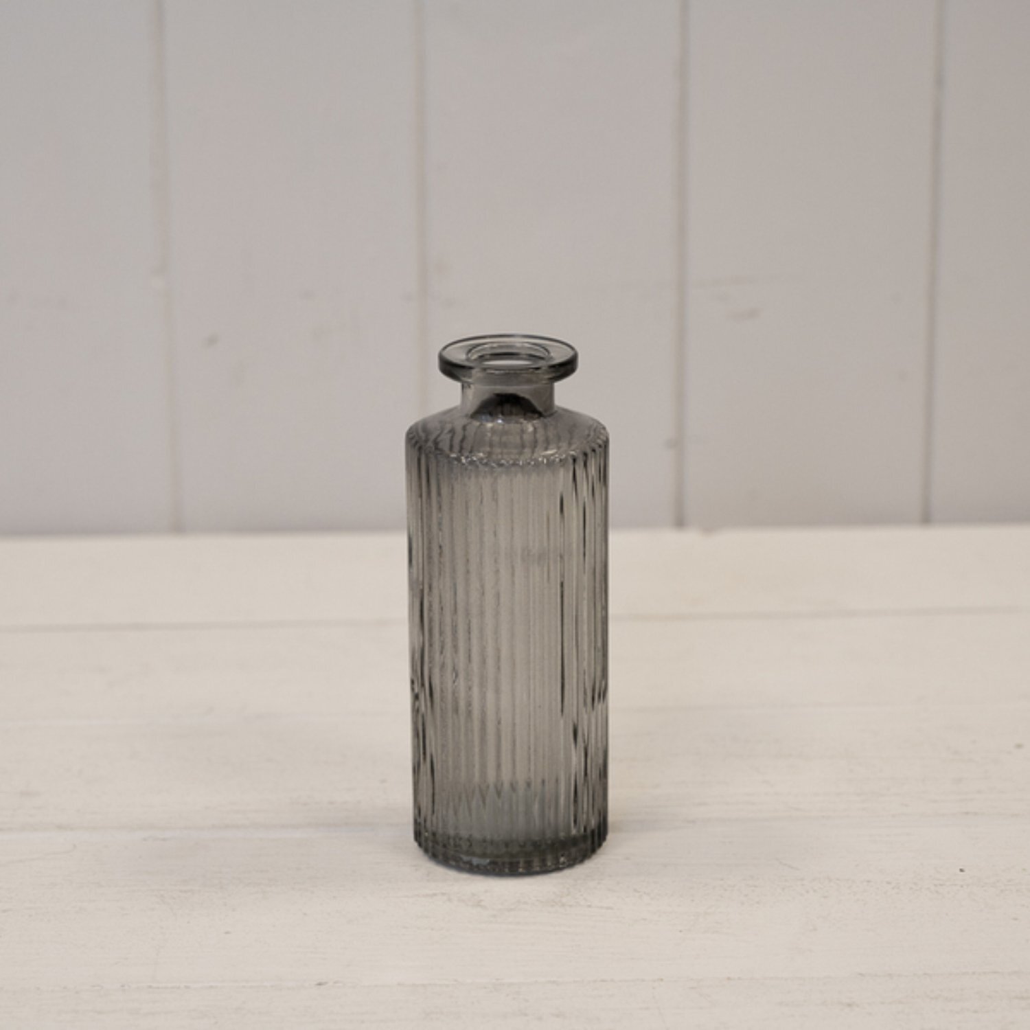  - Elegant Smokey Grey Glass Bottle - Image 3