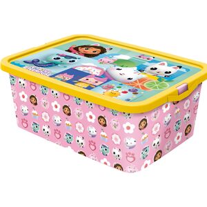 Gabby's Dollhouse Pink Storage Click Box - 13L