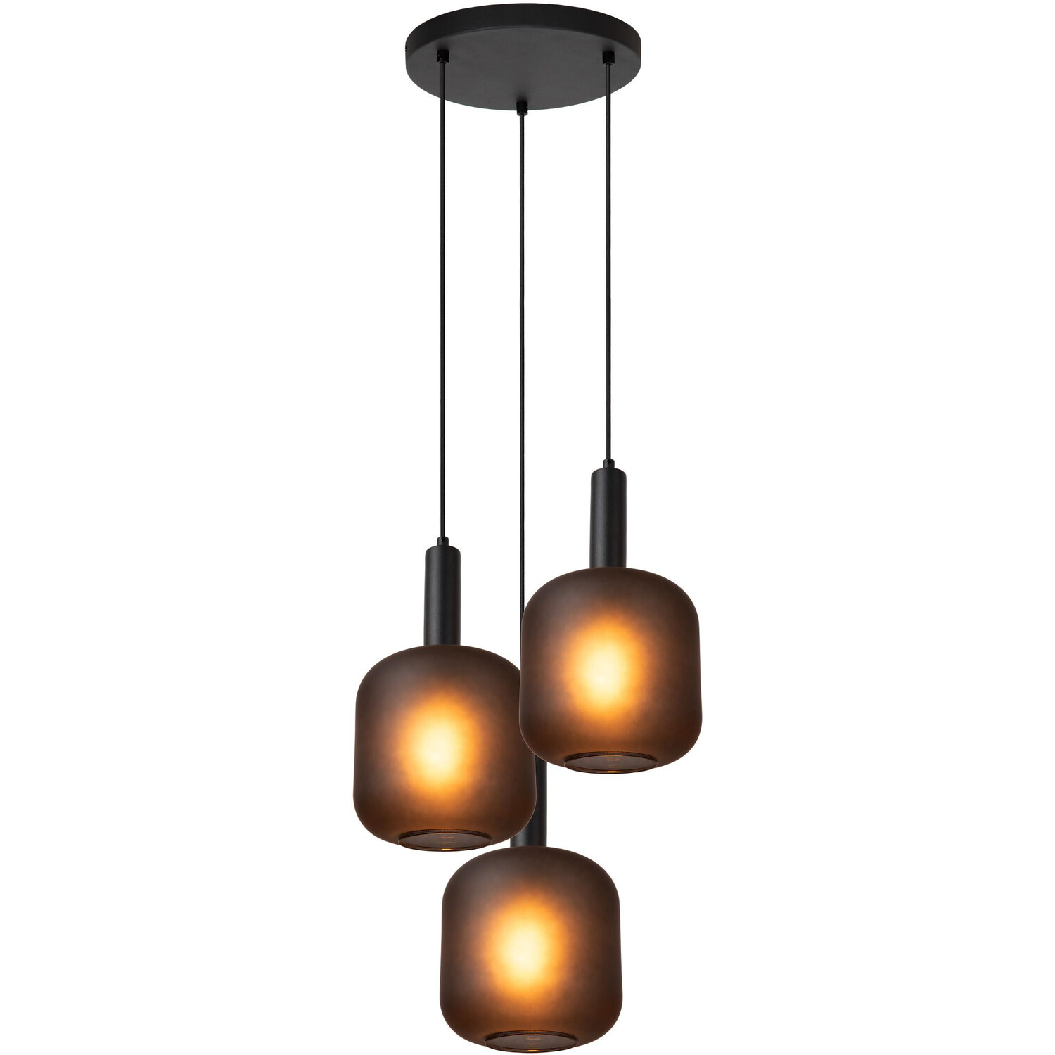 Lucide ELOISE - Pendant light - 40 cm - 3xE27 - Black - Image 3