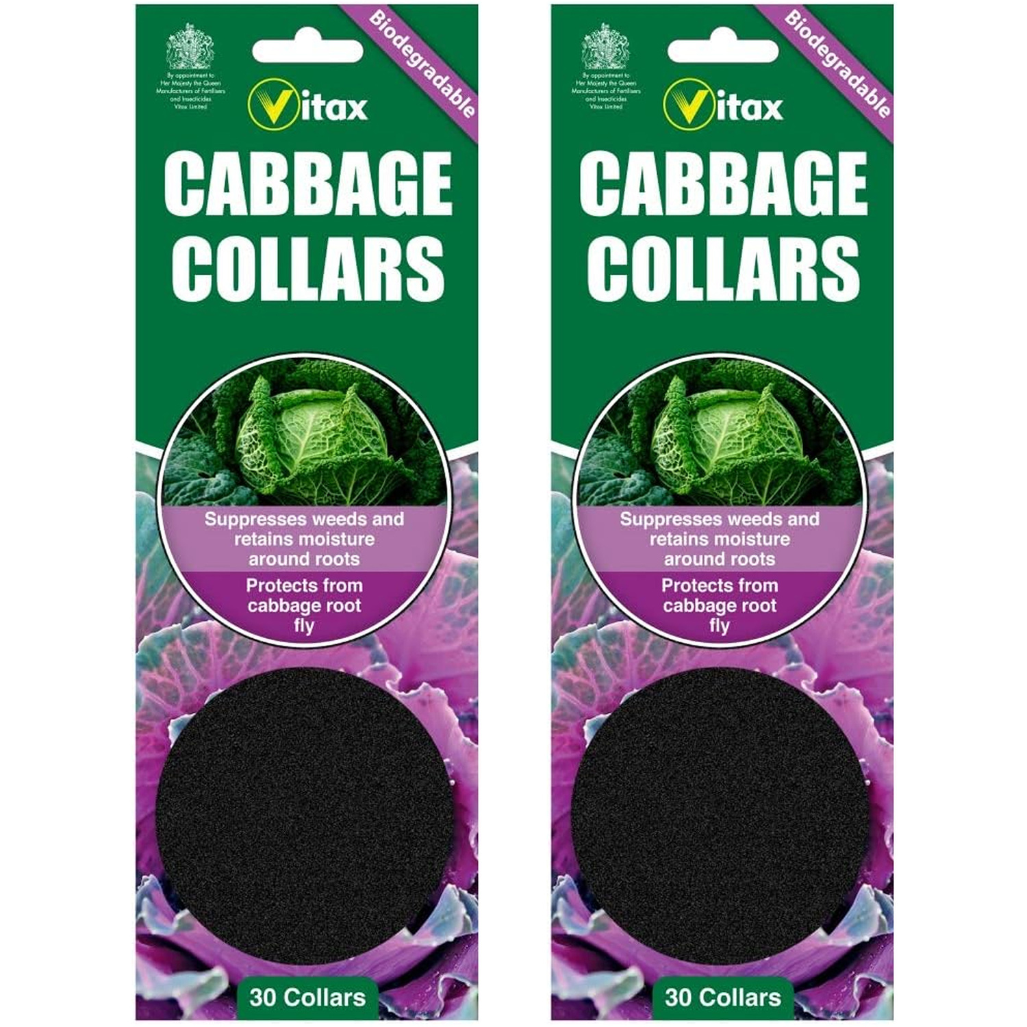 Vitax Cabbage Collars Protect Plants from Pests and Cutworms Pack of 2 - Image 2