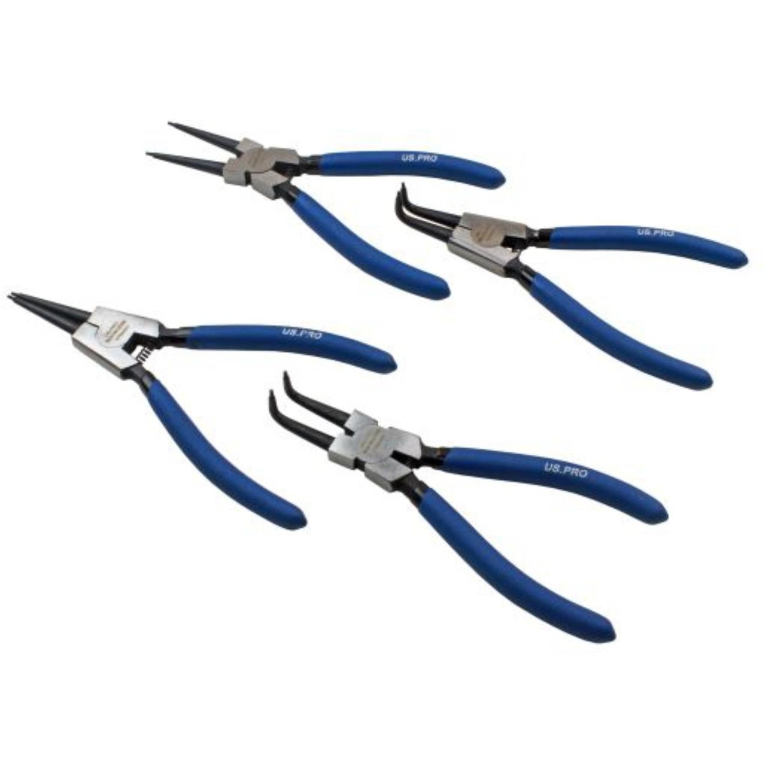 Us Pro 4 Piece 7" Circlip Pliers Set - Internal External Bent & Straight - Image 4