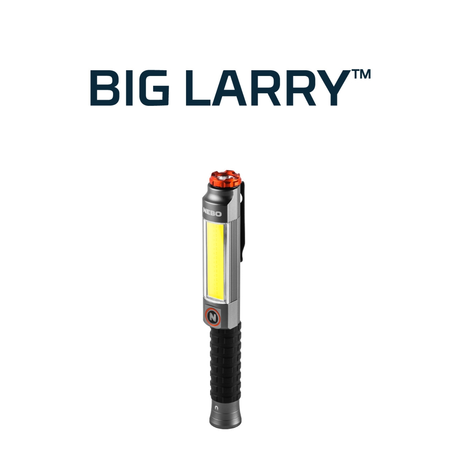 NEW Nebo Big Larry 3 LED Torch + Work light in Gunmetal & Black #NEB-FLT-1041-G - Image 7
