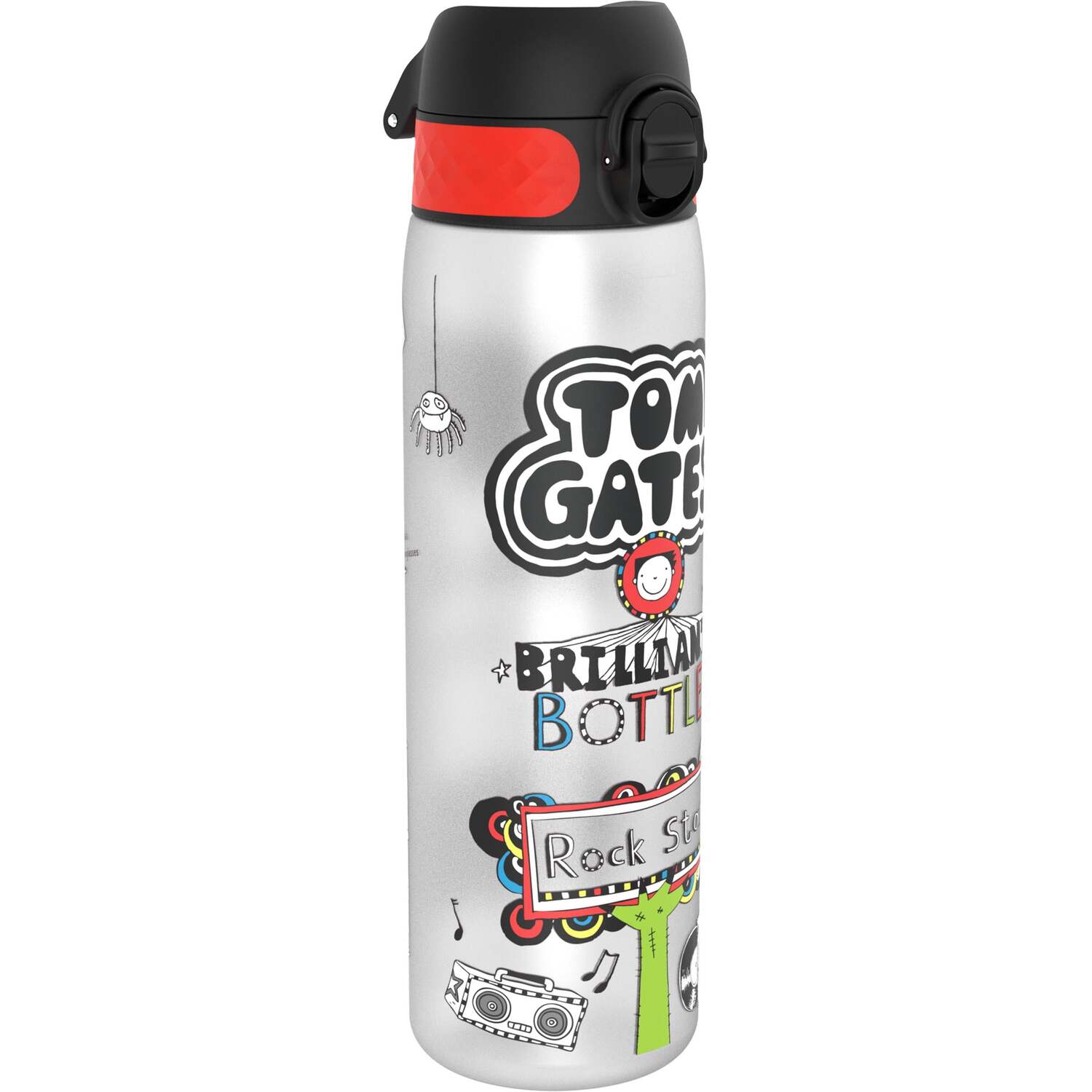 Ion8 Unisex Kids Black Tom Gates Rockstar Water Bottle 500Ml - Image 3