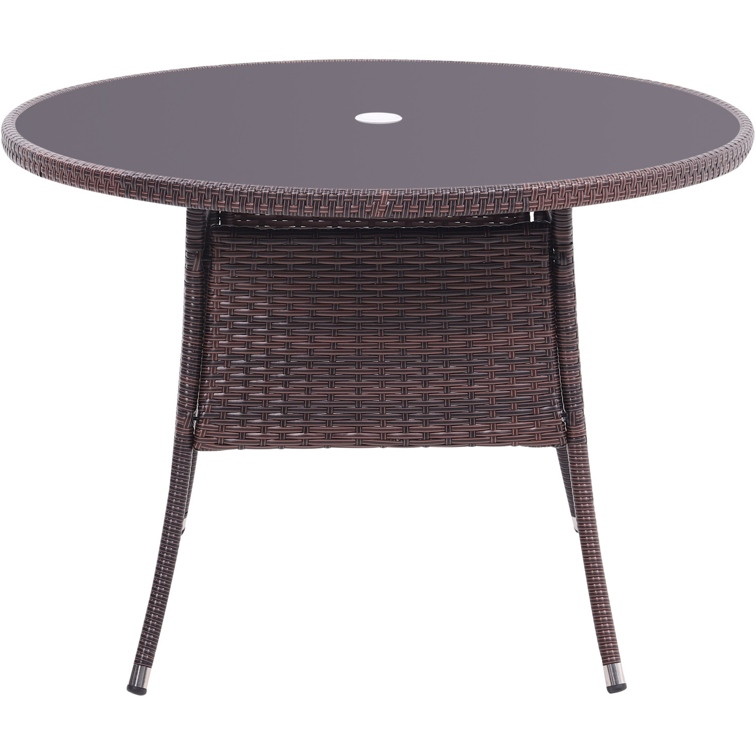 Rattan Dressing Garden Coffee Table - Brown 20 1kg