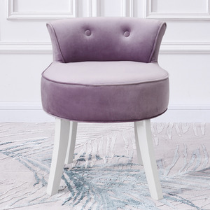 Purple Velvet Dressing Table Stool Make Up Paded Chairs shot 1330021