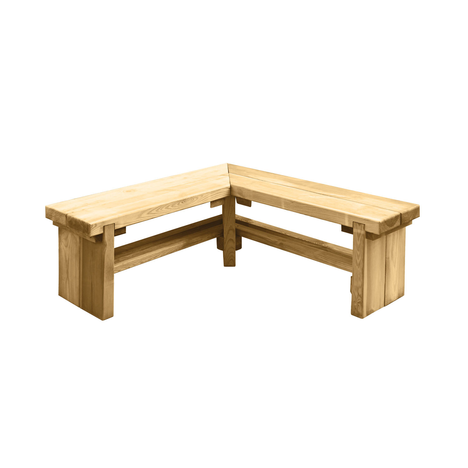 Double Corner Sleeper Bench