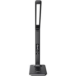 Groov-e Ares Desk LED Lamp with Wireless Charging Pad and Clock