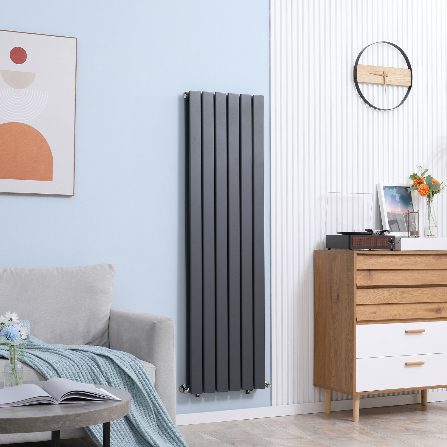 Wall-mounted Heater Water-filled Heat, Centralised Space Heater