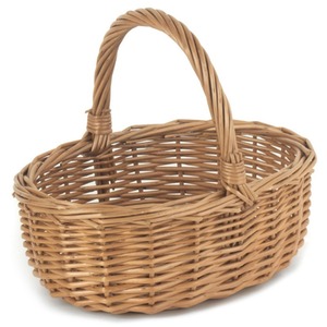 Mini Double Steamed Wicker Shopping Basket