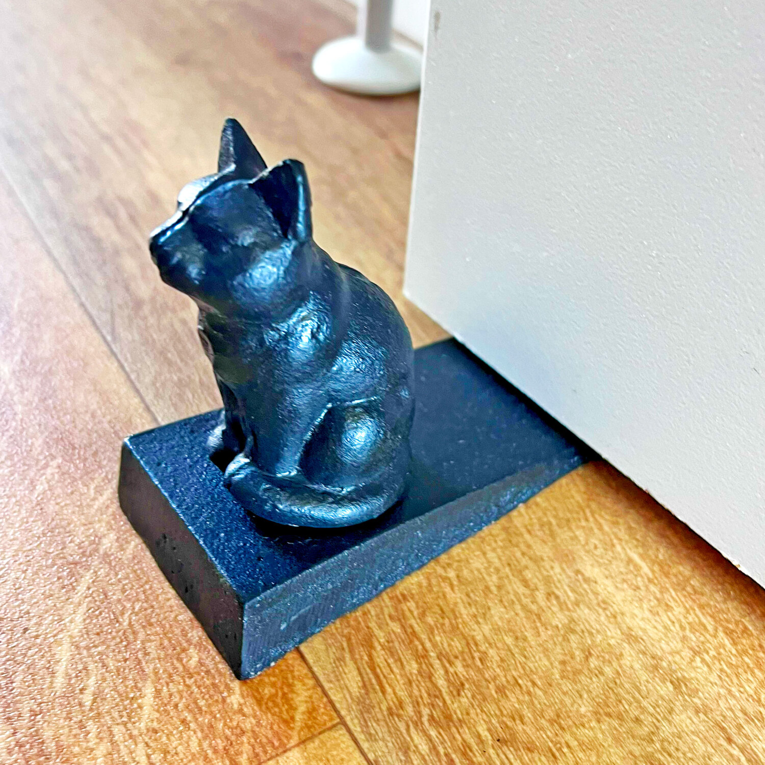 Image of Cast Iron Cat Door Stop - Black