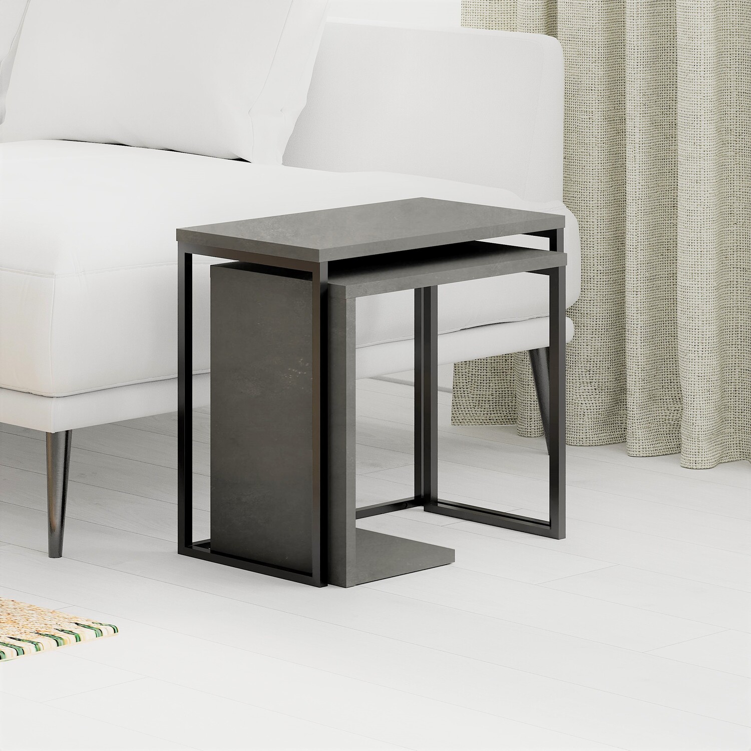 Decortie - Zigosh Modern Coffee Table Multipurpose - Retro Grey thumbnail